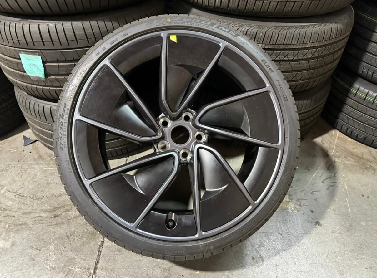 Tesla Model 3 Highland Warp Wheel & Tire Package – 20″ (Brand New OEM)